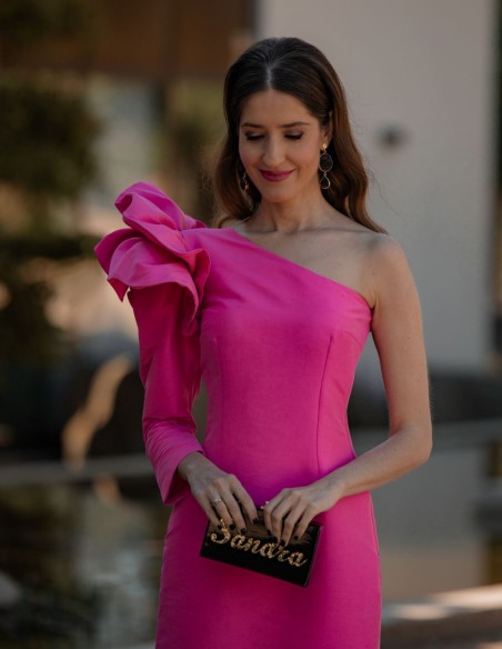 Bolso de fiesta nácar con nombre personalizado