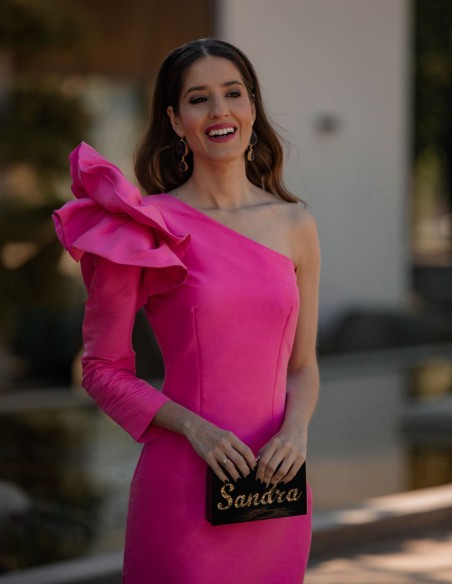 Mother of pearl party bag with personalised name