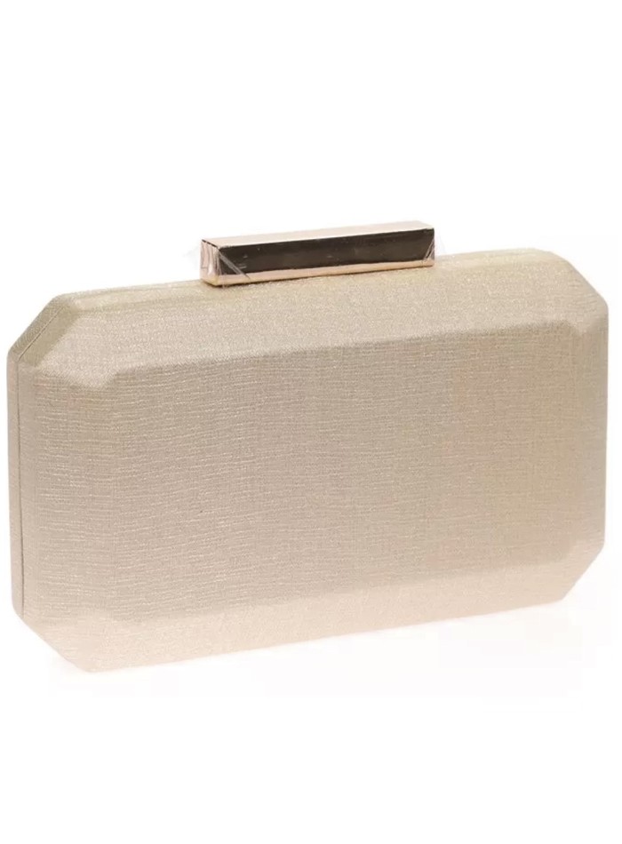 Bolso de fiesta de tejido brillante con cierre...