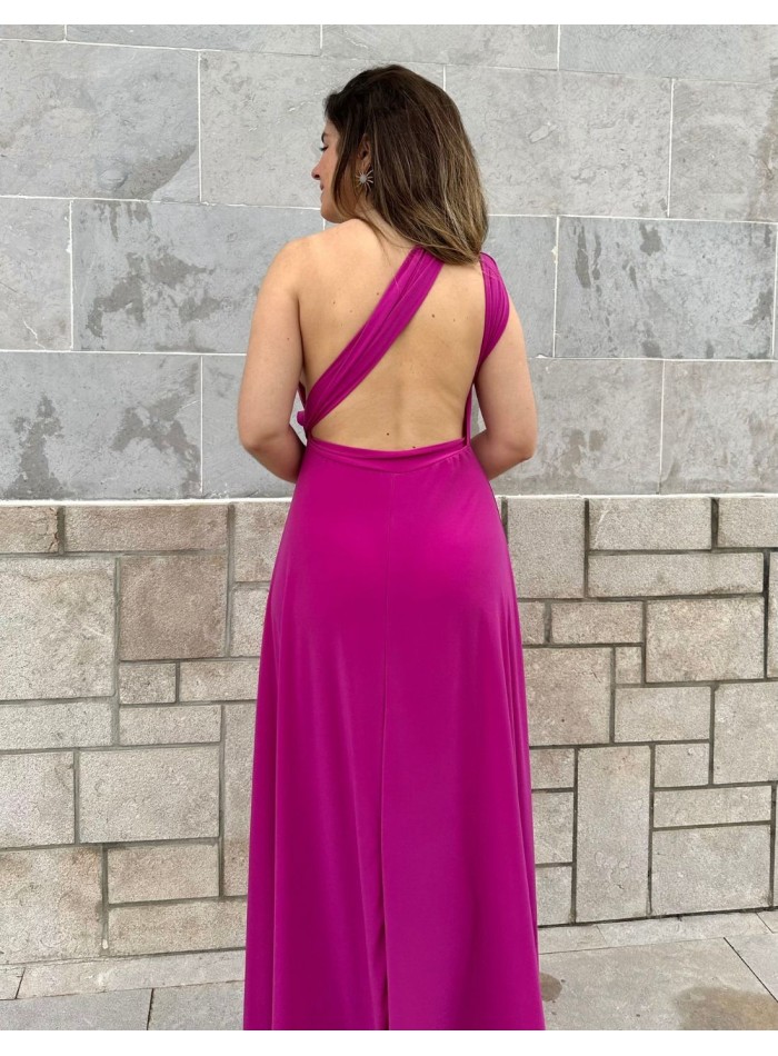 Multi-position evening long dress
