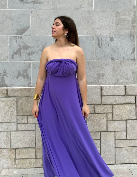 Multi-position evening long dress