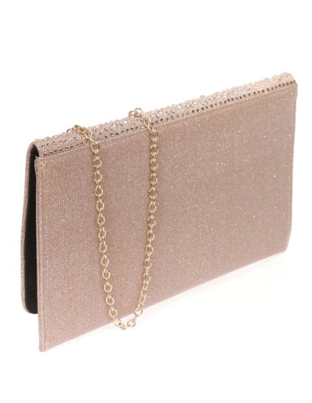 Evening clutch with rhinestones
