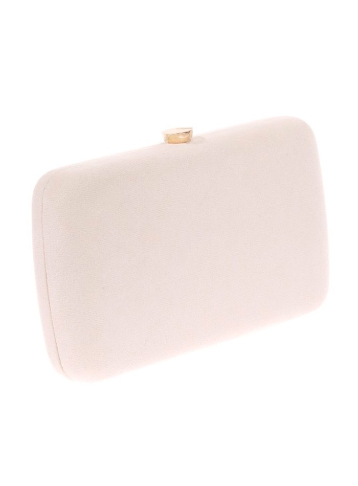 Suede evening clutch bag with multicoloured...