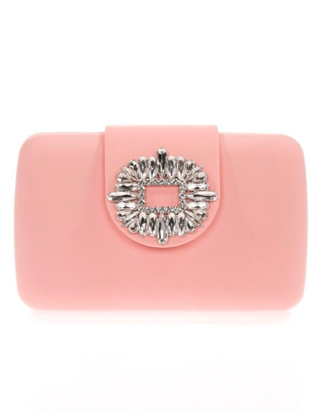 Party handbag with jewel brooch - Invitada Perfecta