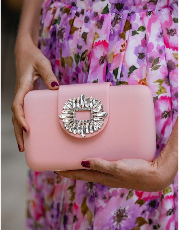 Bolso de fiesta con broche joya - Invitada Perfecta