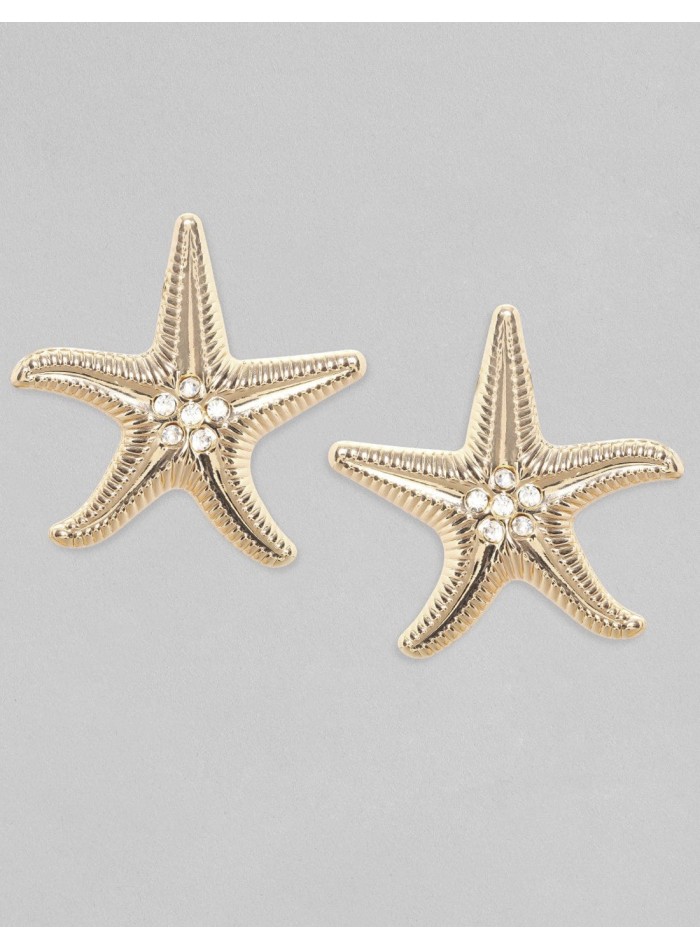 Pendientes de fiesta con forma estrella de mar