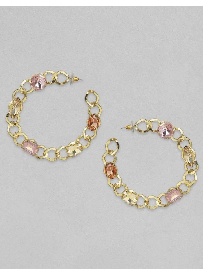 Boucles d'oreilles XL avec pierres naturelles