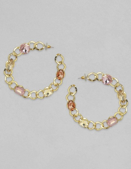 Boucles d'oreilles XL avec pierres naturelles