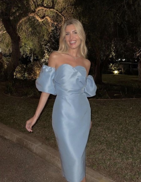 Robe de soirée à encolure cache-coeur - Teresa Andrés Gonzalvo