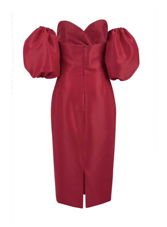 Robe de soirée à encolure cache-coeur - Teresa...