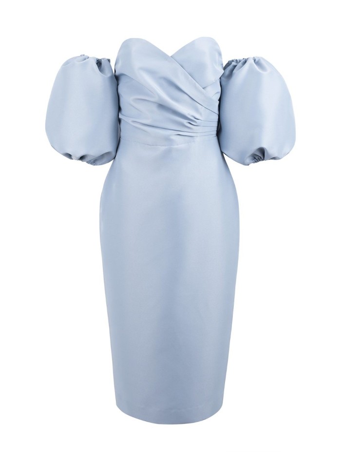 Robe de soirée à encolure cache-coeur - Teresa...