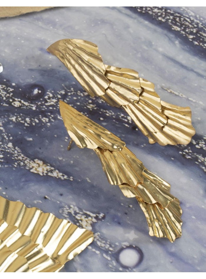 Boucle d'oreilles de fête en plaqué argent