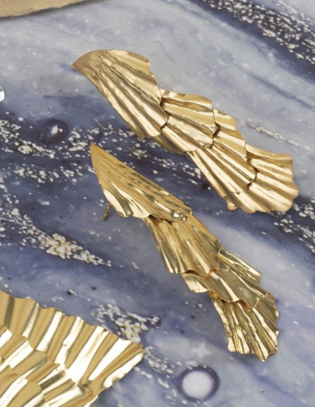 Boucle d'oreilles de fête en plaqué argent