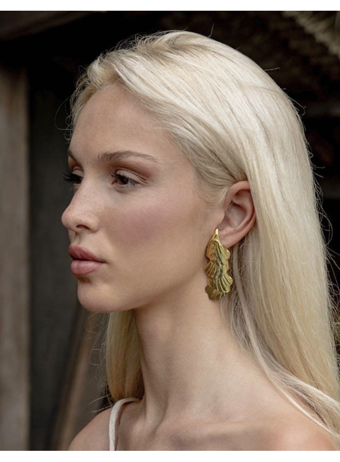 Boucle d'oreilles de fête en plaqué argent