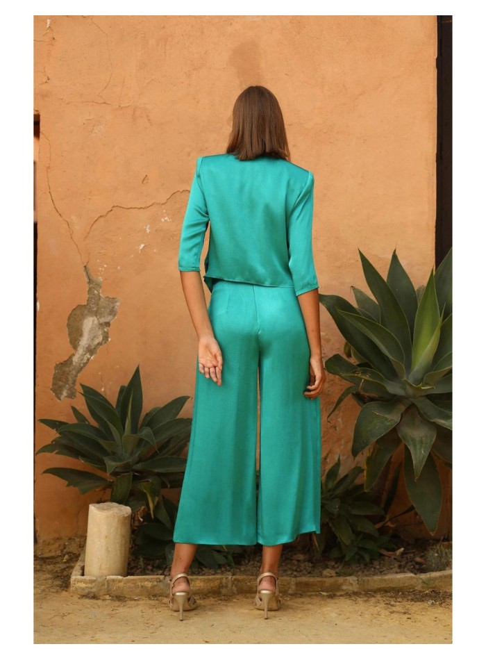 conjunto midi verde espalda