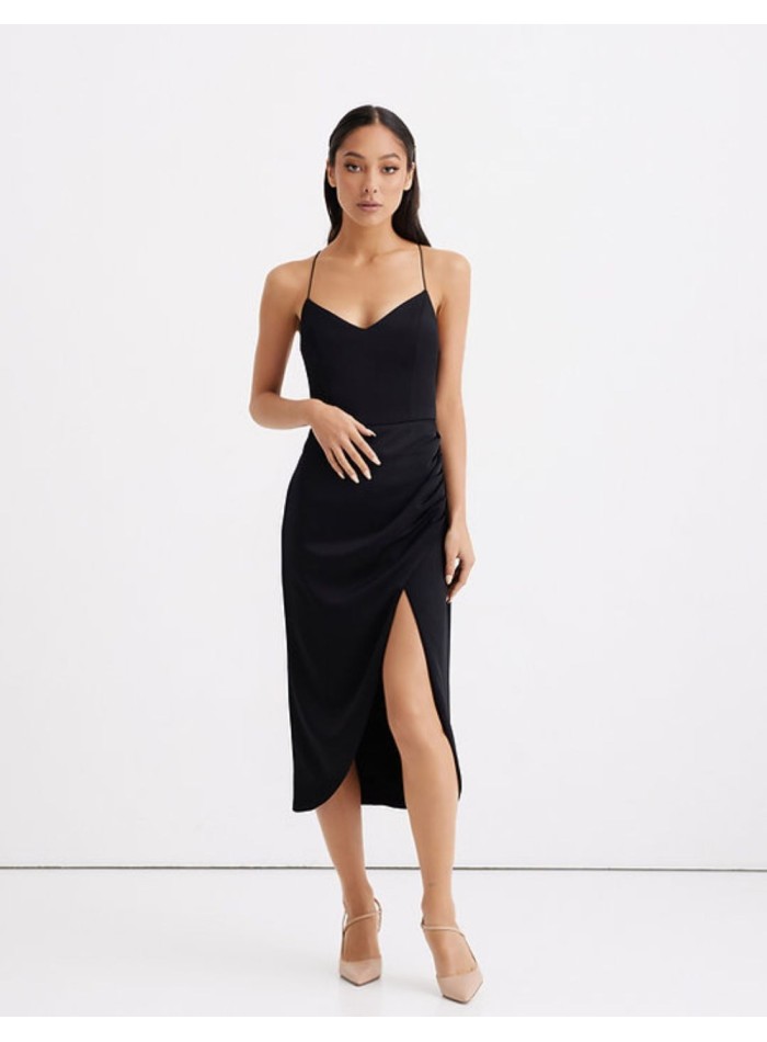 Lingerie party dress with straps