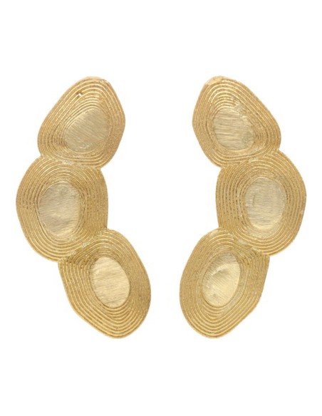 XL gold plated party earrings
