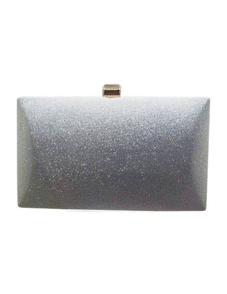 Iridescent glitter evening clutch bag
