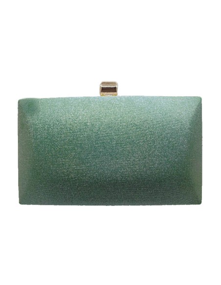 Iridescent glitter evening clutch bag