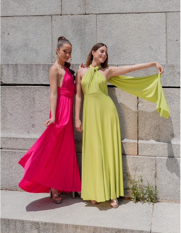 Robe longue de fête multipositions
