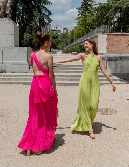 Multi-position evening long dress