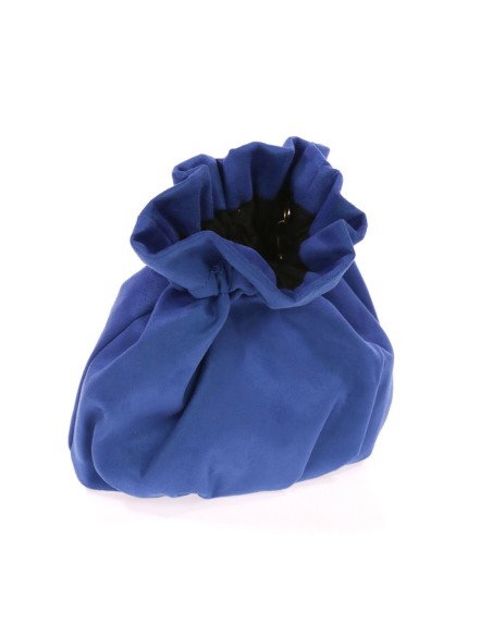 Bolso bombonera efecto ante con cadena