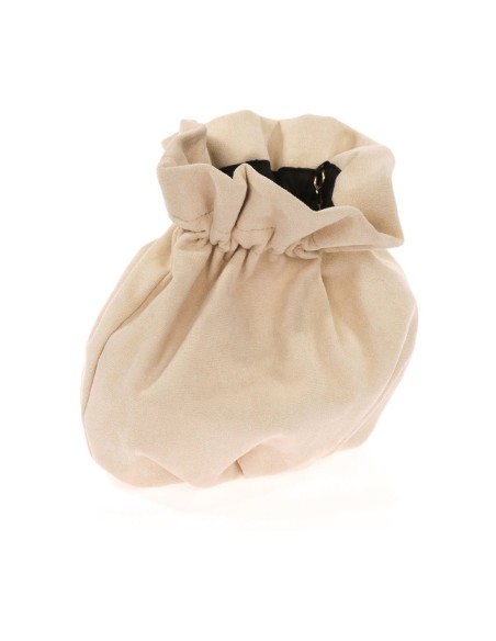 Sac bowler en daim avec chaîne