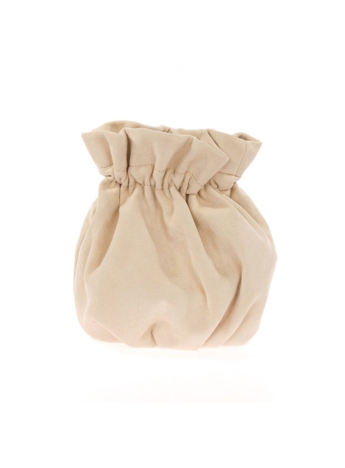 Bolso bombonera efecto ante con cadena