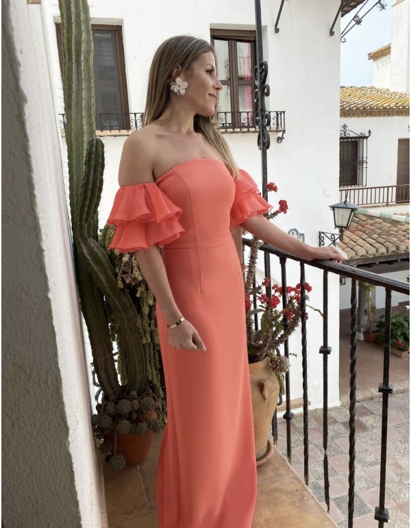 Long strapless party dress - Marta Cano 2