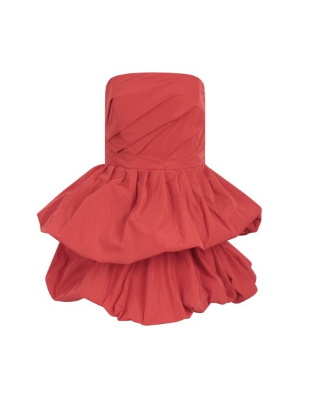 Short strapless evening dress