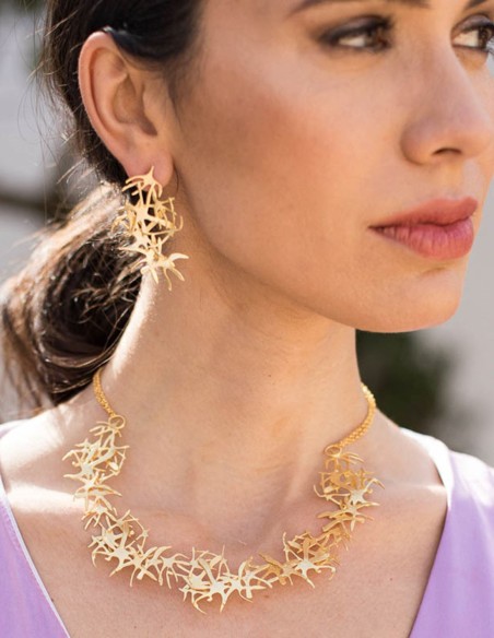 Collier en or avec ornement étoile de mer