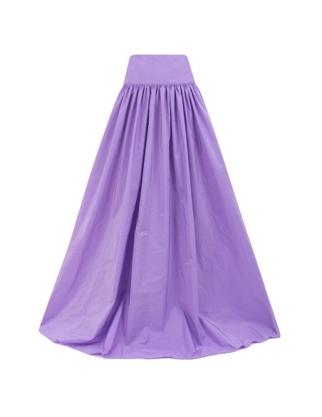 Long party skirt with high waist and ruffles for guest