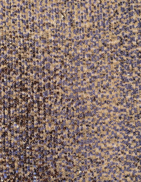 Vestido de fiesta plisado con cuerpo lentejuela