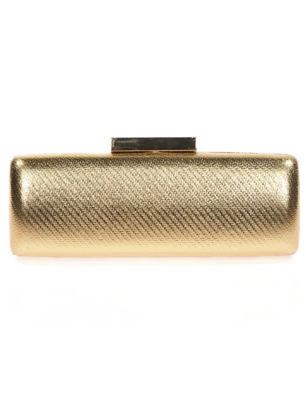 Metallic clutch bag