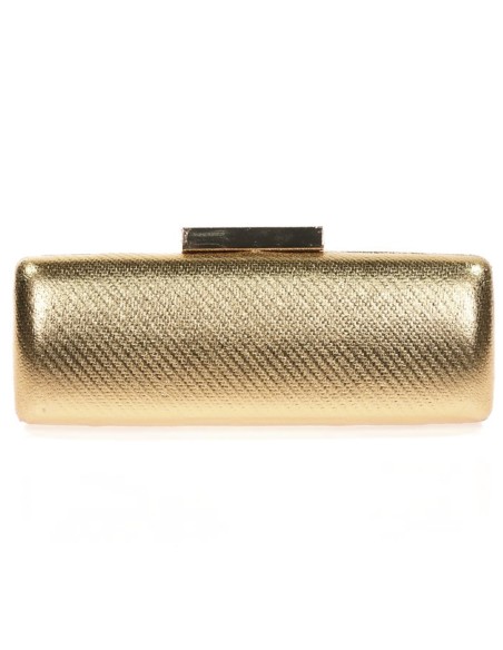 Metallic clutch bag