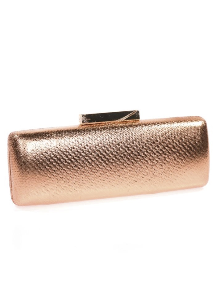 Metallic clutch bag