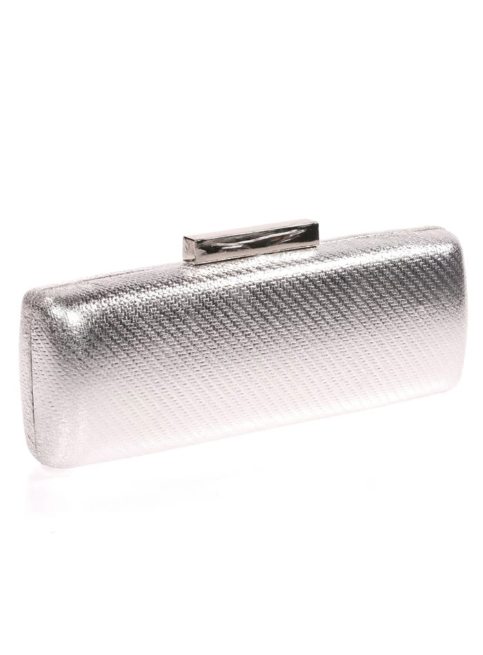 Metallic clutch bag