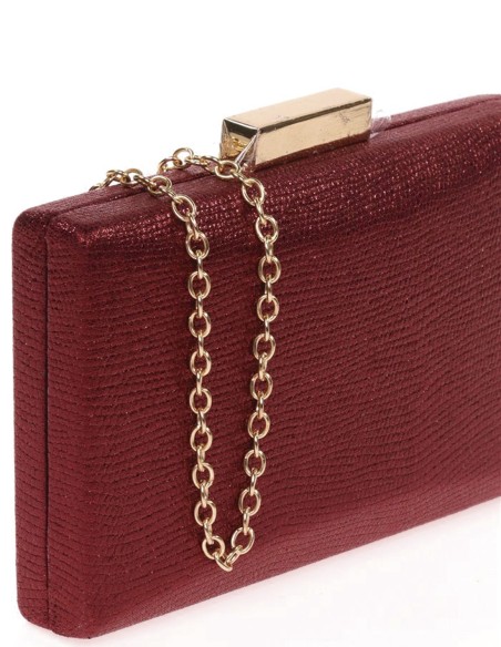 bolso de fiesta invitada tejido metalizado