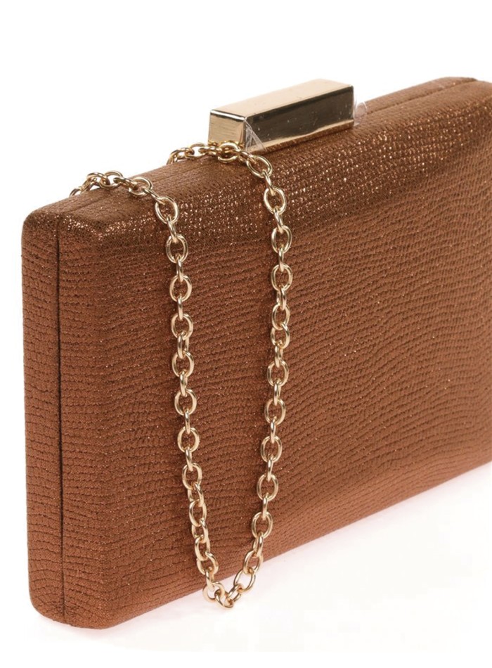 Bolso de fiesta de tejido metalizado