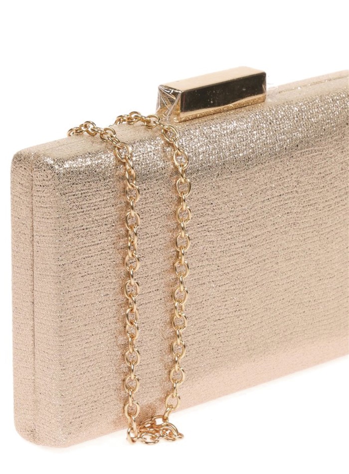 Bolso de fiesta de tejido metalizado