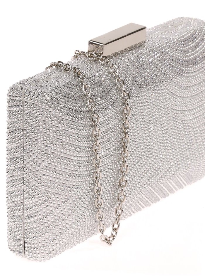 bolso de fiesta de pedreria con cristales para invitada.