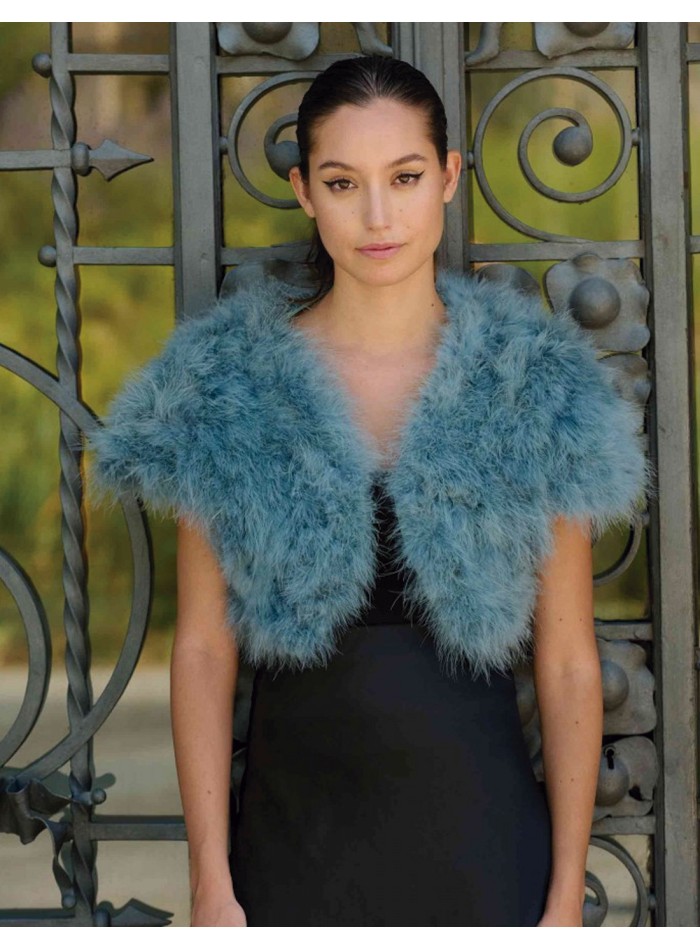 Ostrich feather vest