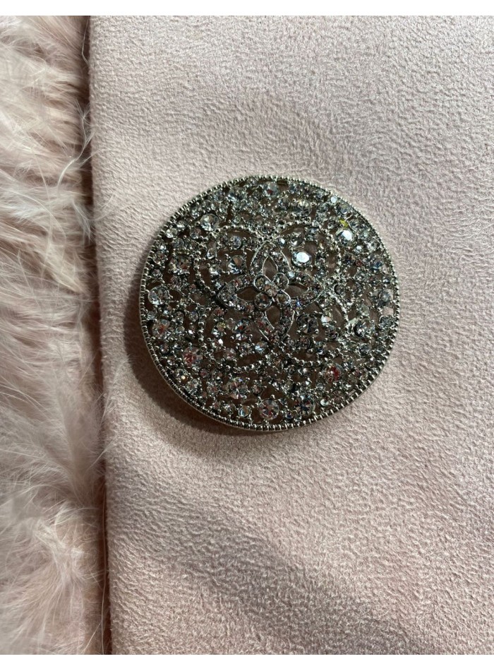 Nude pink party clutch with feathers