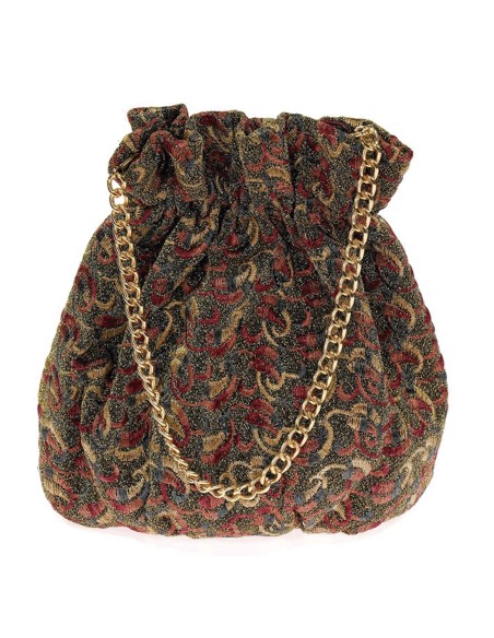 Sac bombonera imprimé avec des fils métalliques