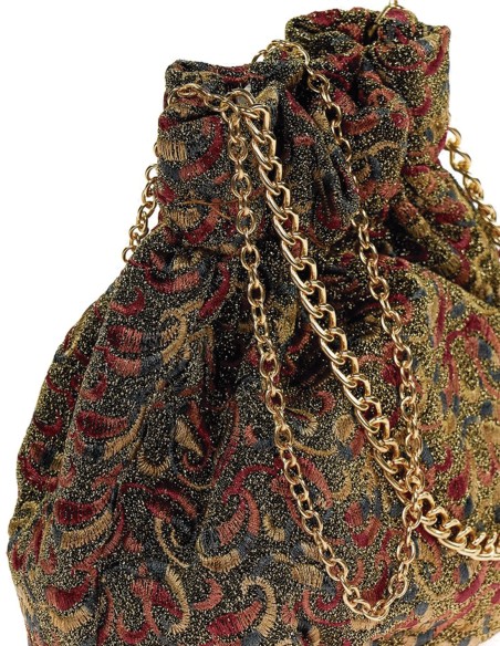 Sac bombonera imprimé avec des fils métalliques