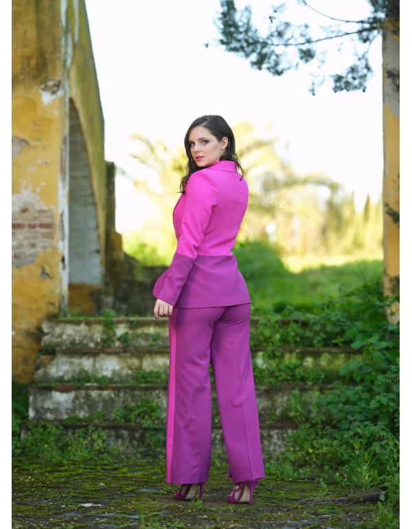 Ensemble veste et pantalon combinés bicolores 2