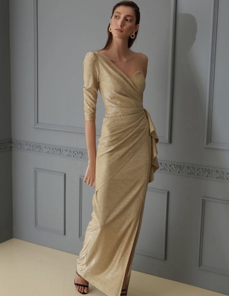 Gold dress for New Year's Eve.