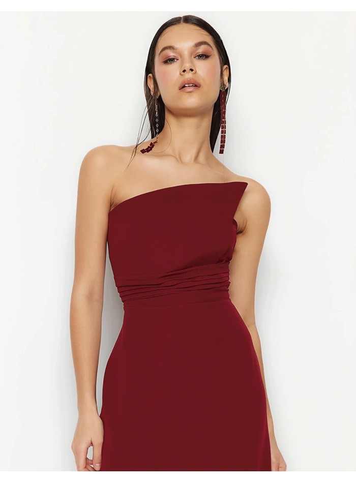 Robe de soirée mariage sans bretelles pour les...