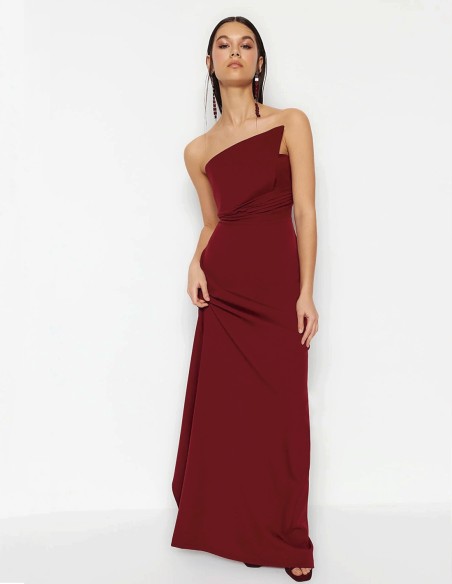 Strapless evening dress for guests