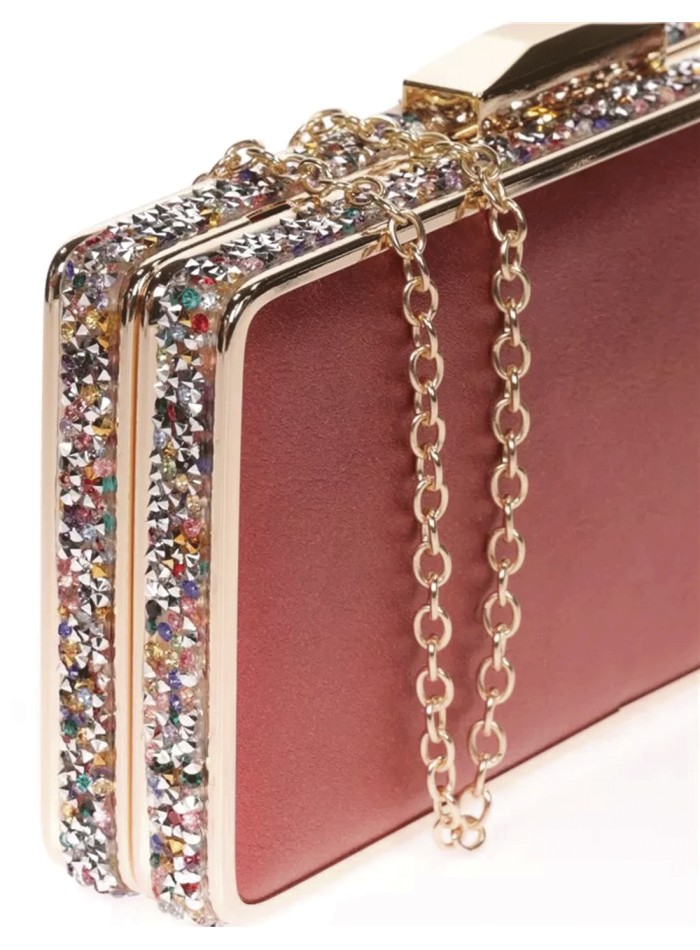 Sac de fête avec strass sur le côté -...